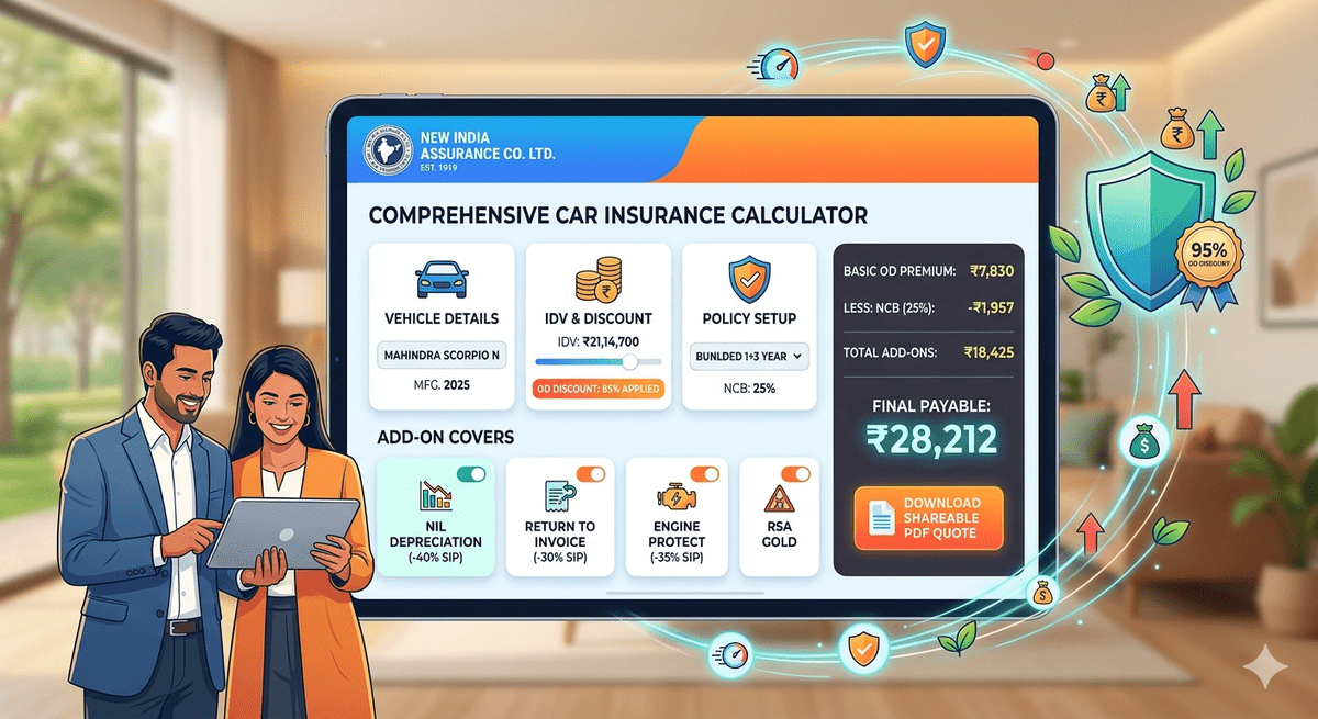 new india assurance premium calculator
