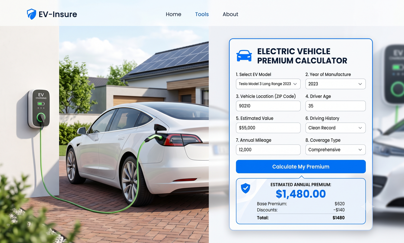 electric vehicle premium calculator